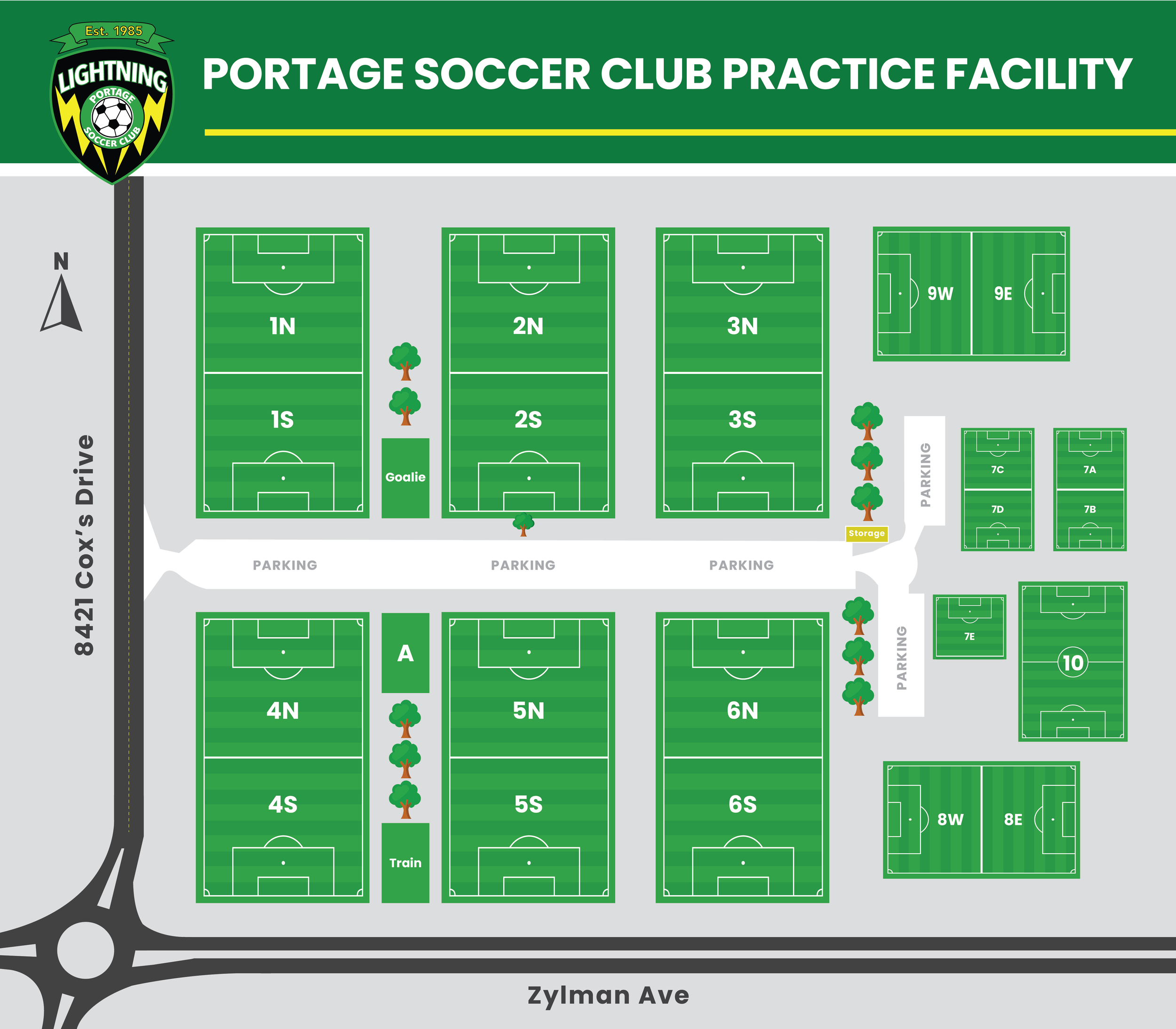 PRACTICE FACILITY — PORTAGE SOCCER CLUB